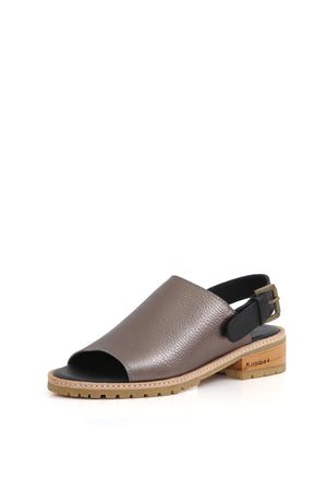 SANDALIA MUJER - AIRES ARTEMIA PLATA NEGRO