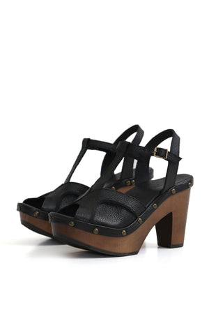SANDALIA MUJER - MILAN MAITE FLOATER NEGRO