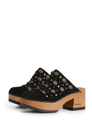 ZUECO MUJER - PAJARO PASTORA RENOBUK NEGRO