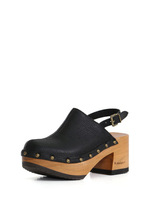 ZUECO MUJER - PAJARO PEPA ROMA NEGRO