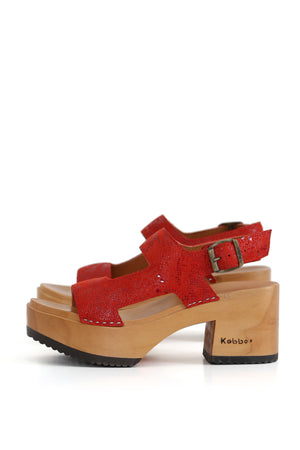 SANDALIA MUJER - PAJARO PIERA DFO 43 ROJO