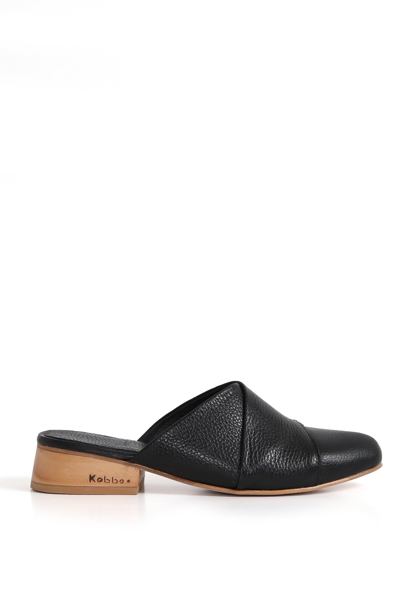 Suela y planta Point 3 cm del Alicante negro, acabado limpio; zuecos Kebba oferta.