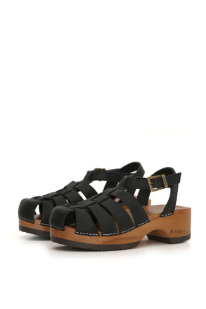 SANDALIA MUJER - CLOC LARA TEXAS NEGRO