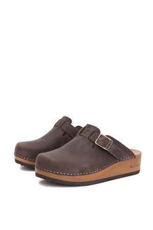 ZUECO MUJER - KEBBA RIEMEN WEST CHOCOLATE
