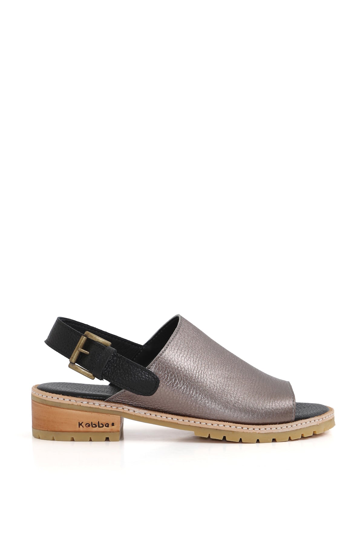 SANDALIA MUJER - AIRES ARTEMIA PLATA NEGRO