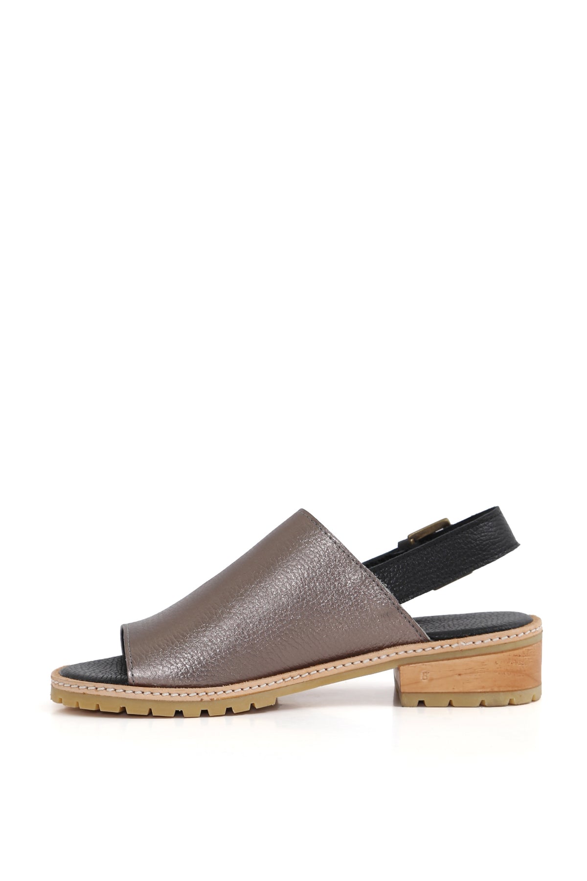 SANDALIA MUJER - AIRES ARTEMIA PLATA NEGRO