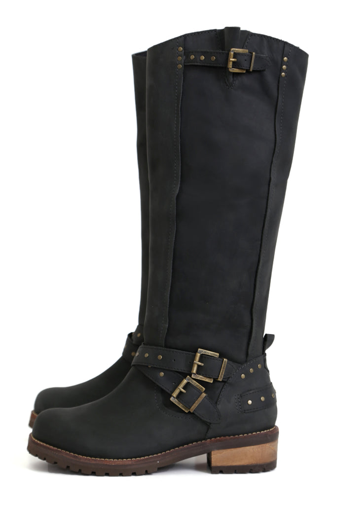 BOTA MUJER - DACIANO WEST NEGRO