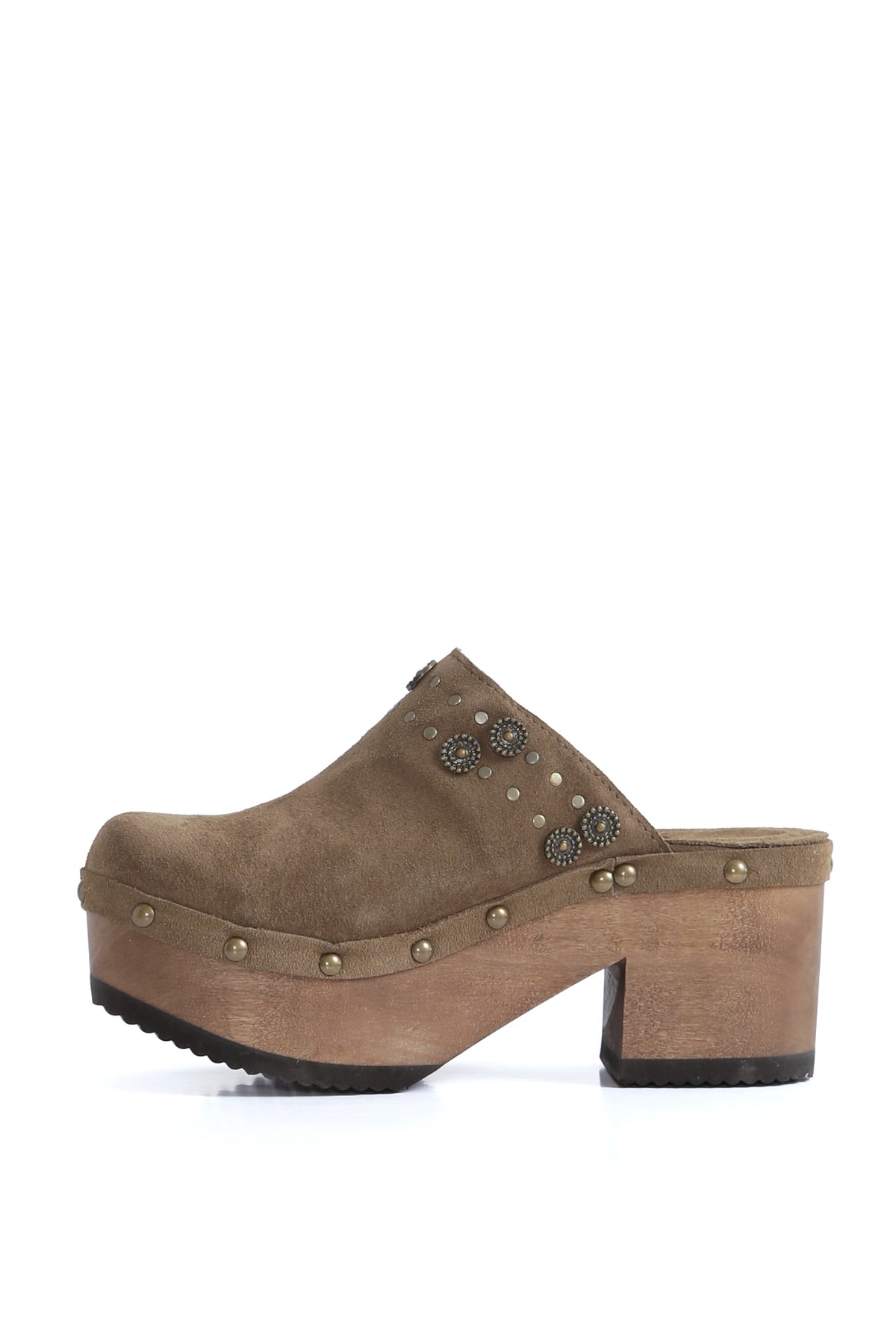 ZUECO MUJER - BUA BELICE RENOBUK TAUPE