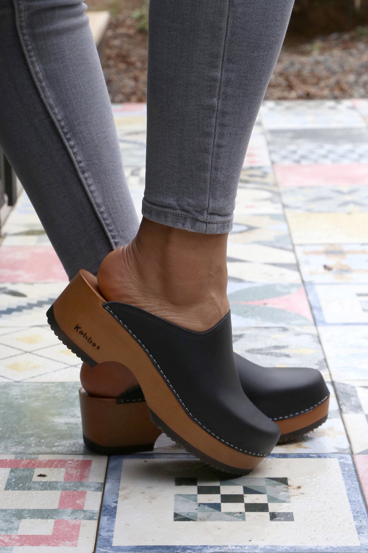 ZUECO MUJER - CLOC CLOC NAUTICO NEGRO