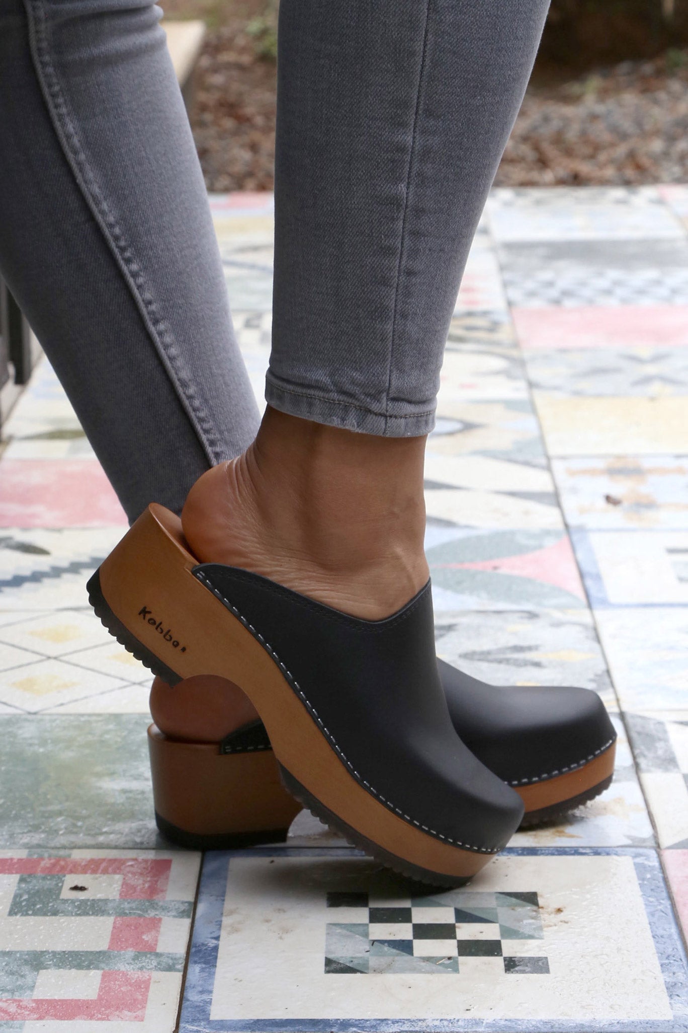 ZUECO MUJER - CLOC CLOC NAUTICO NEGRO