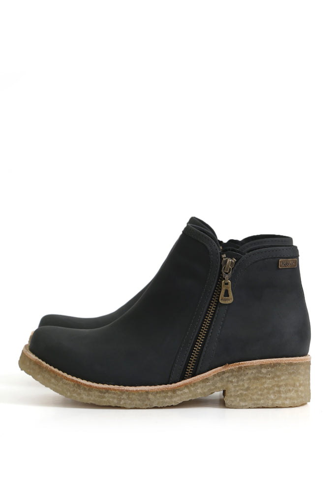 BOTIN MUJER - CREPE CANDIDO WEST NEGRO