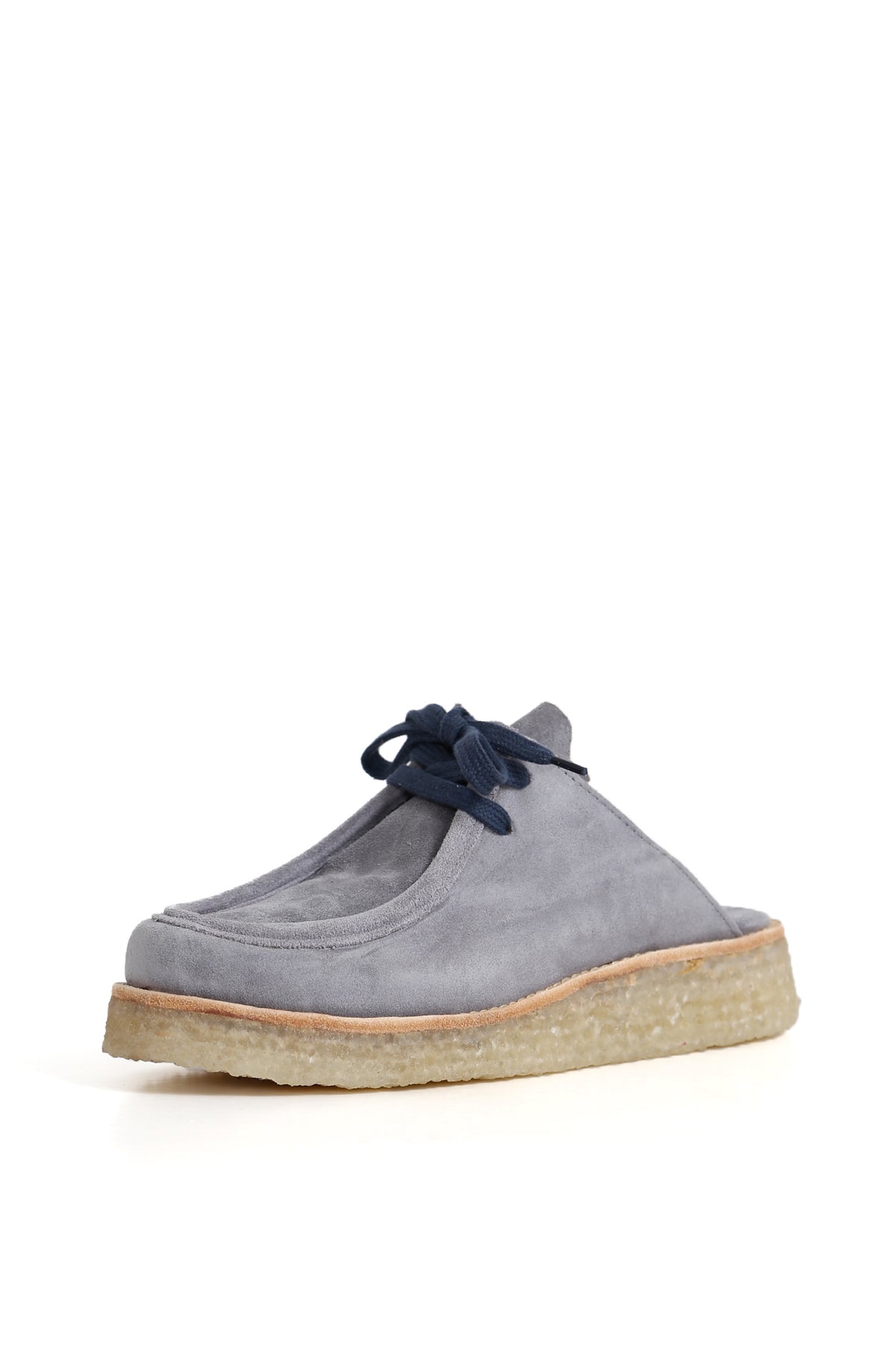 Par de mule renobuk perla, plataforma 2 cm y suela crepé, zuecos de mujer para vestir