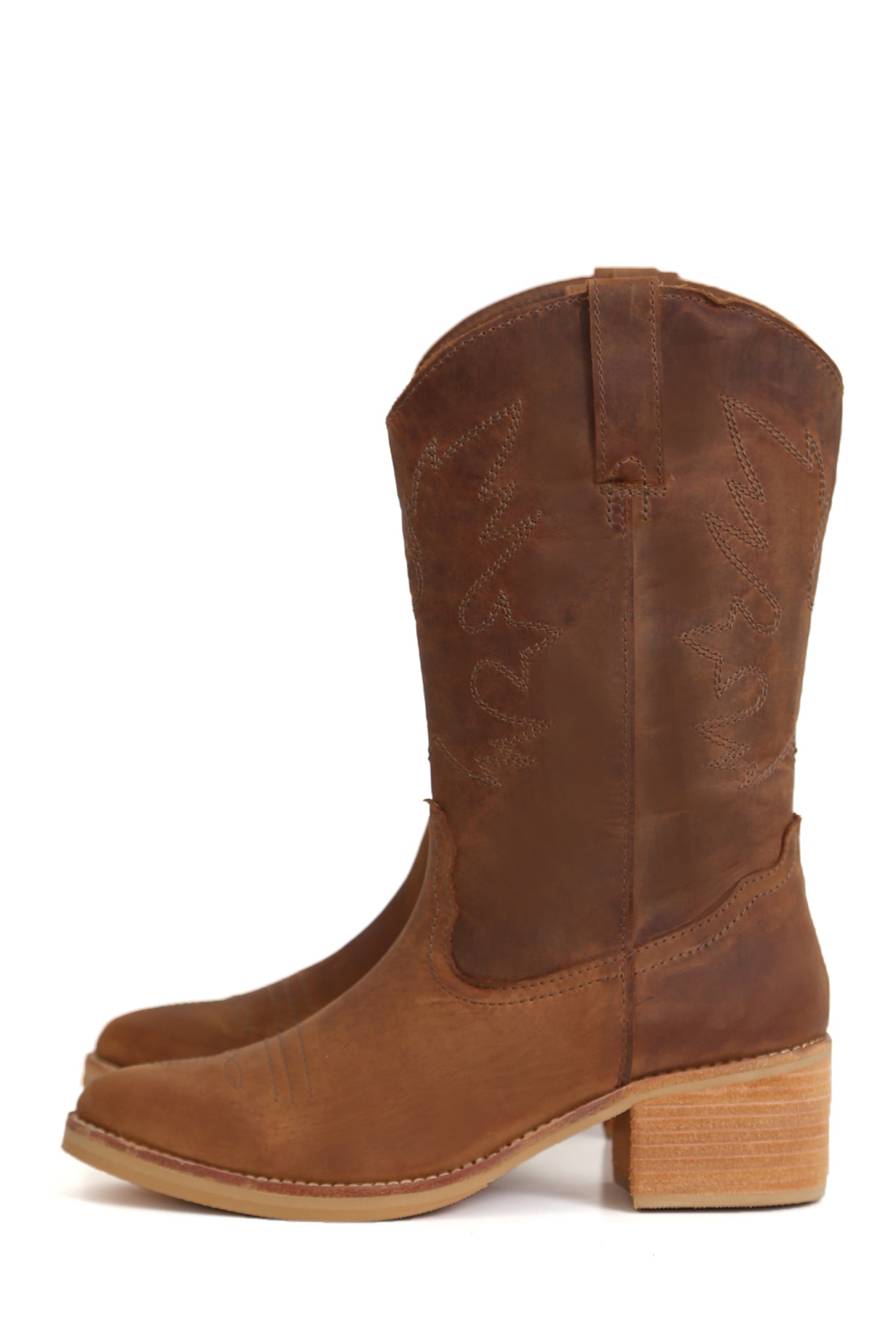 BOTA DE CUERO KEBBA PARA MUJER - NICOLASA NACHO WEST BRANDY - Kebba