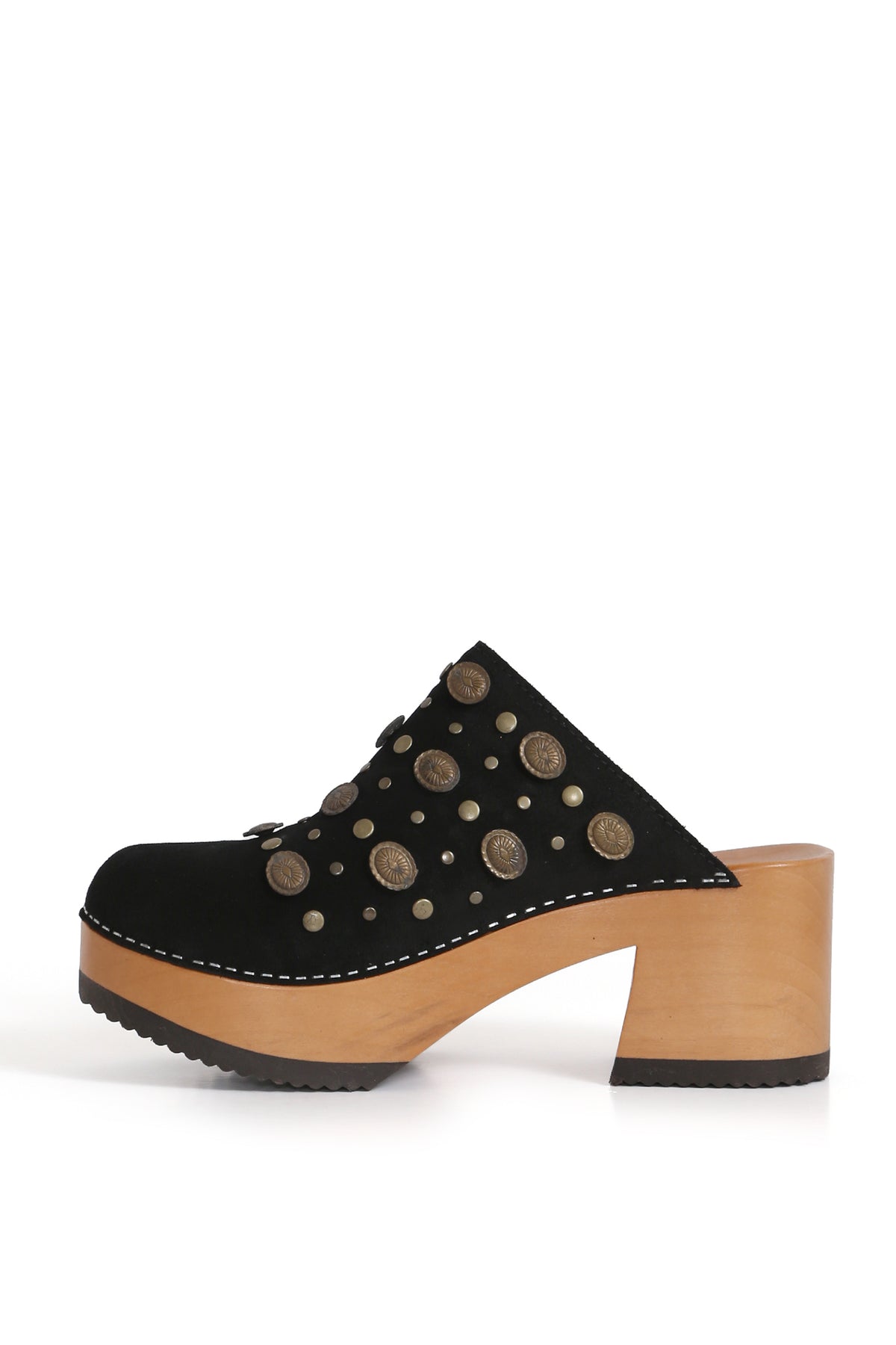 ZUECO MUJER - PAJARO PASTORA RENOBUK NEGRO