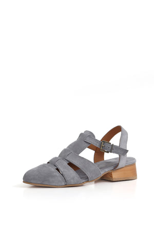 SANDALIA MUJER - POINT ANCUD RENOBUK GRIS PERLA