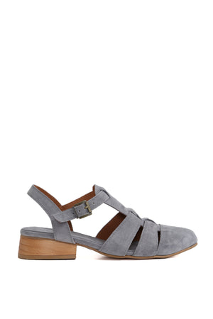 SANDALIA MUJER - POINT ANCUD RENOBUK GRIS PERLA