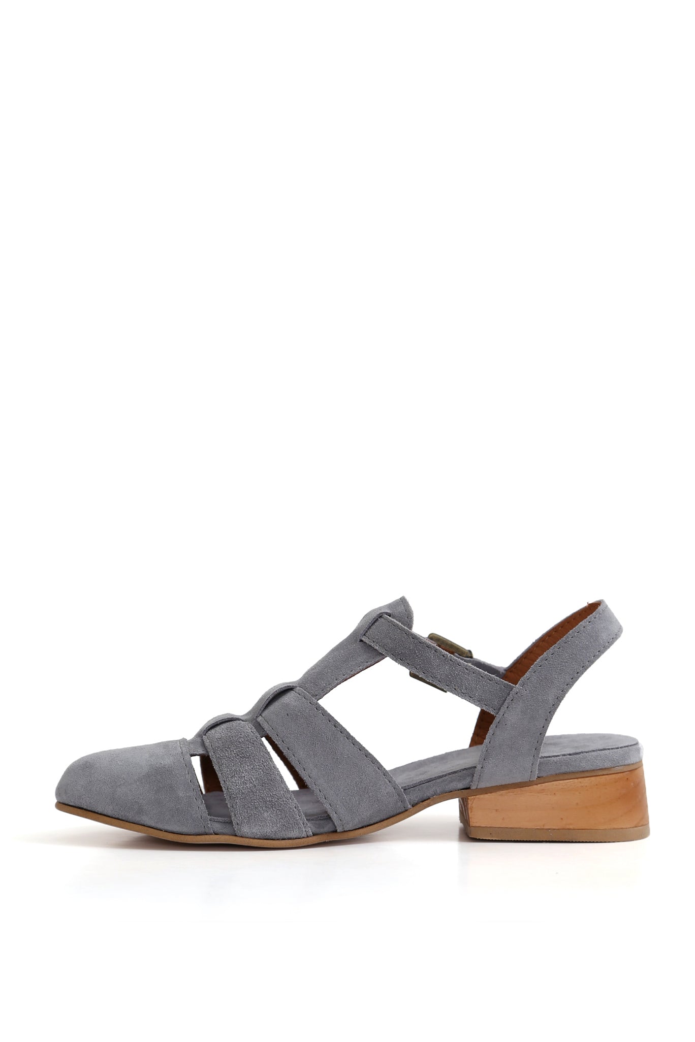 SANDALIA MUJER - POINT ANCUD RENOBUK GRIS PERLA