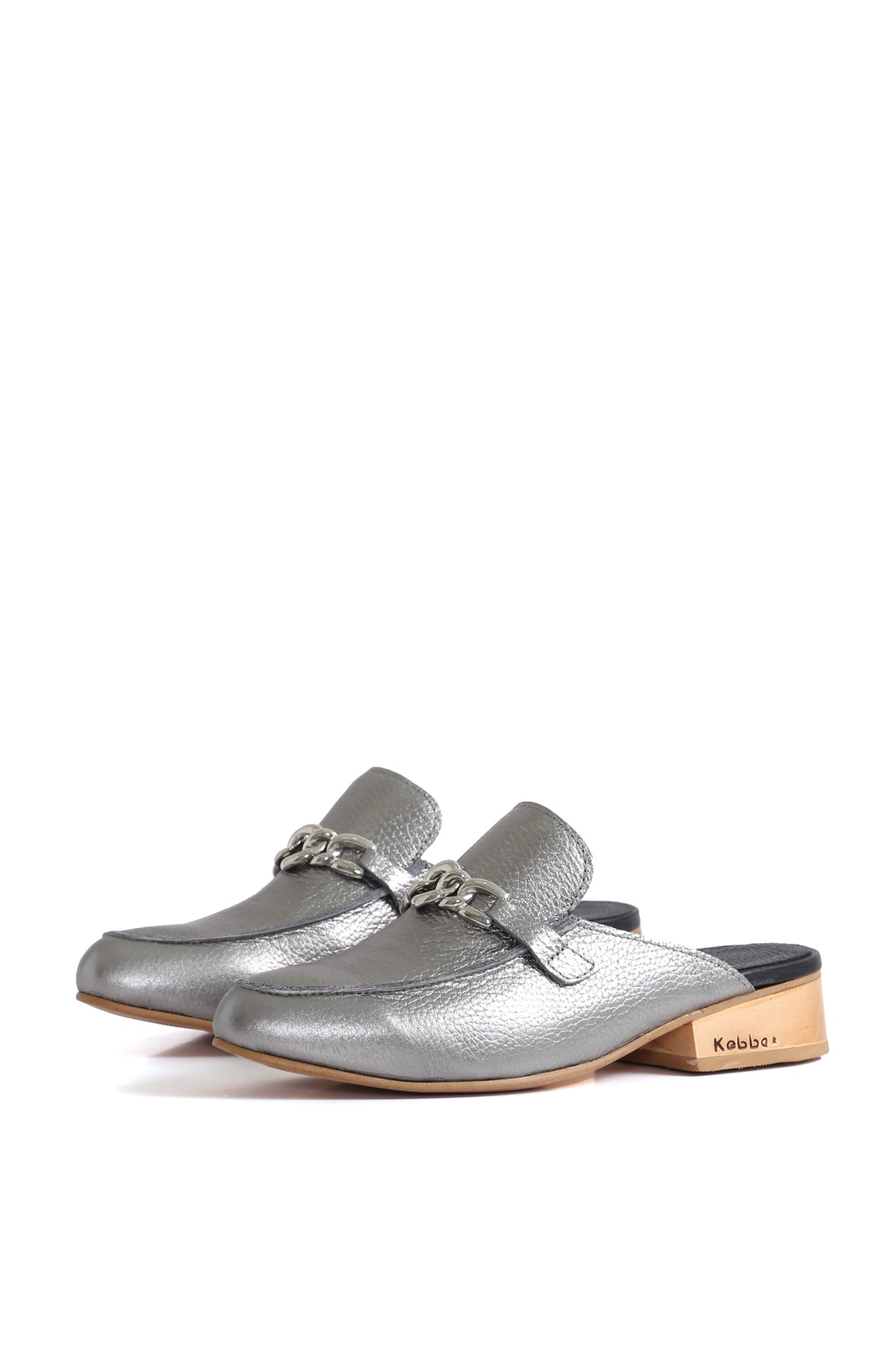 Zapatos anatómicos Kebba Antonia peltre, sandalia artesanal de cuero floater