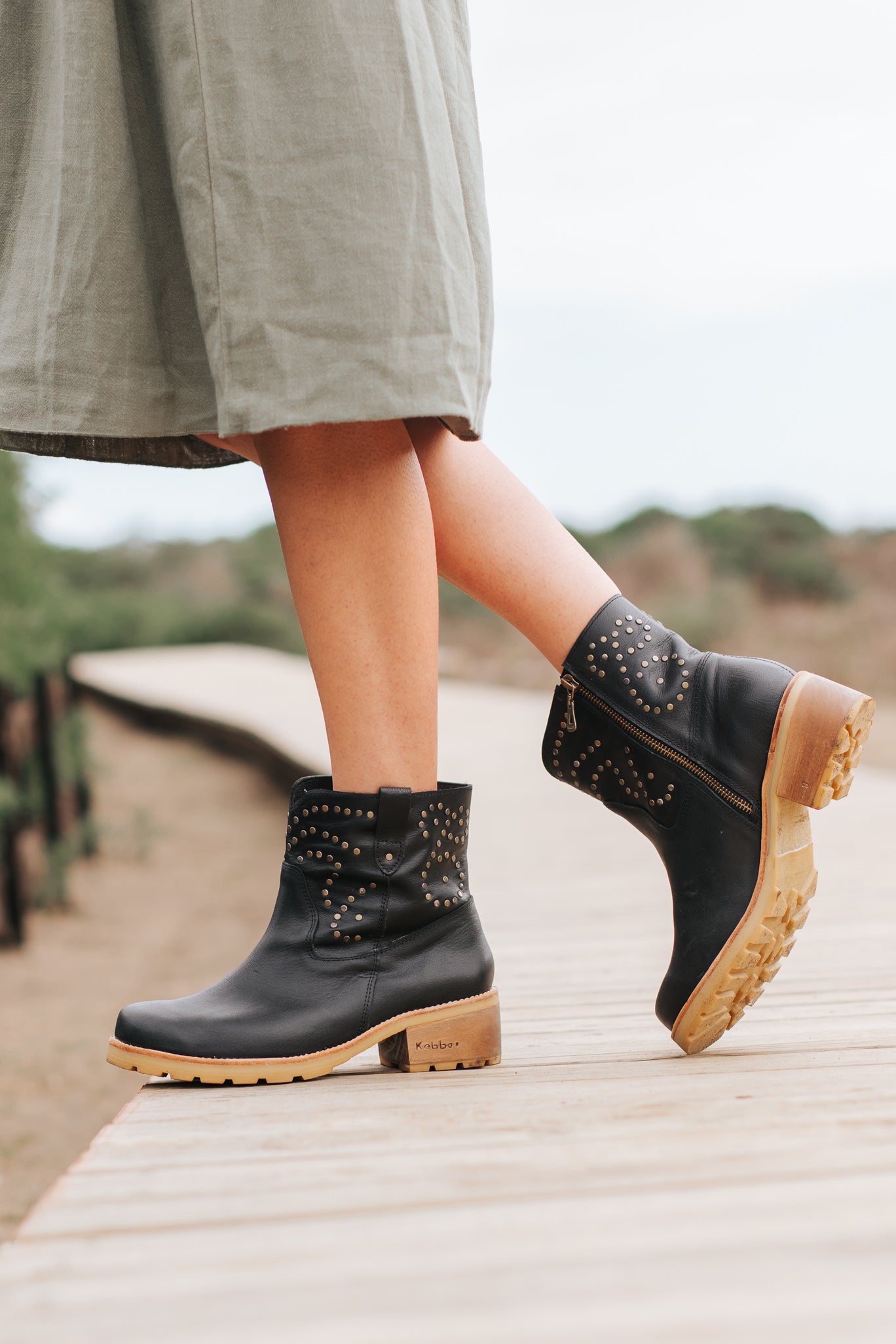 BOTIN MUJER - SIMONITA SANTINO MONTERREY NEGRO