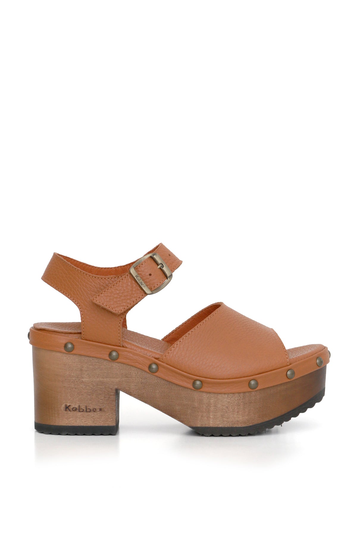 Sandalia Kebba Blanquita beige con plantilla anatómica y cuero resistente, zuecos Kebba oferta