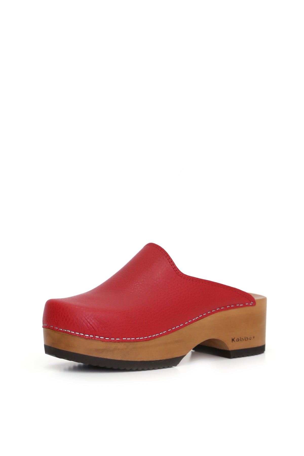 Cloc Texas rojo de cuero 2.2 mm con diseño liviano y firme, zapatos anatómicos