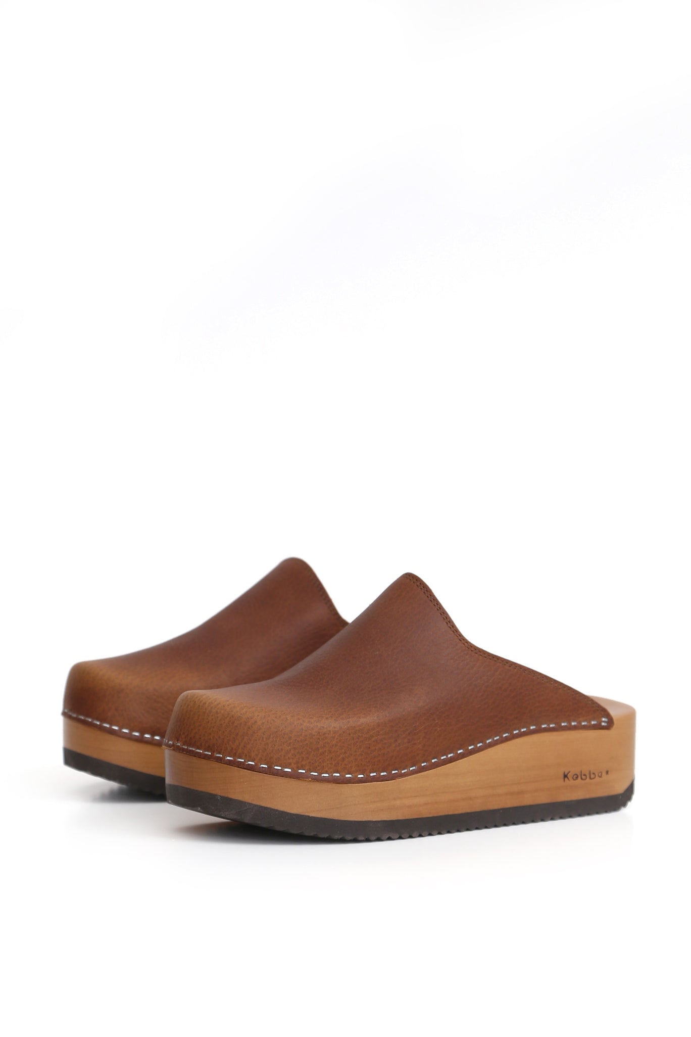 Zuecos de mujer para vestir Kebba Cloc Texas Tostado cuero