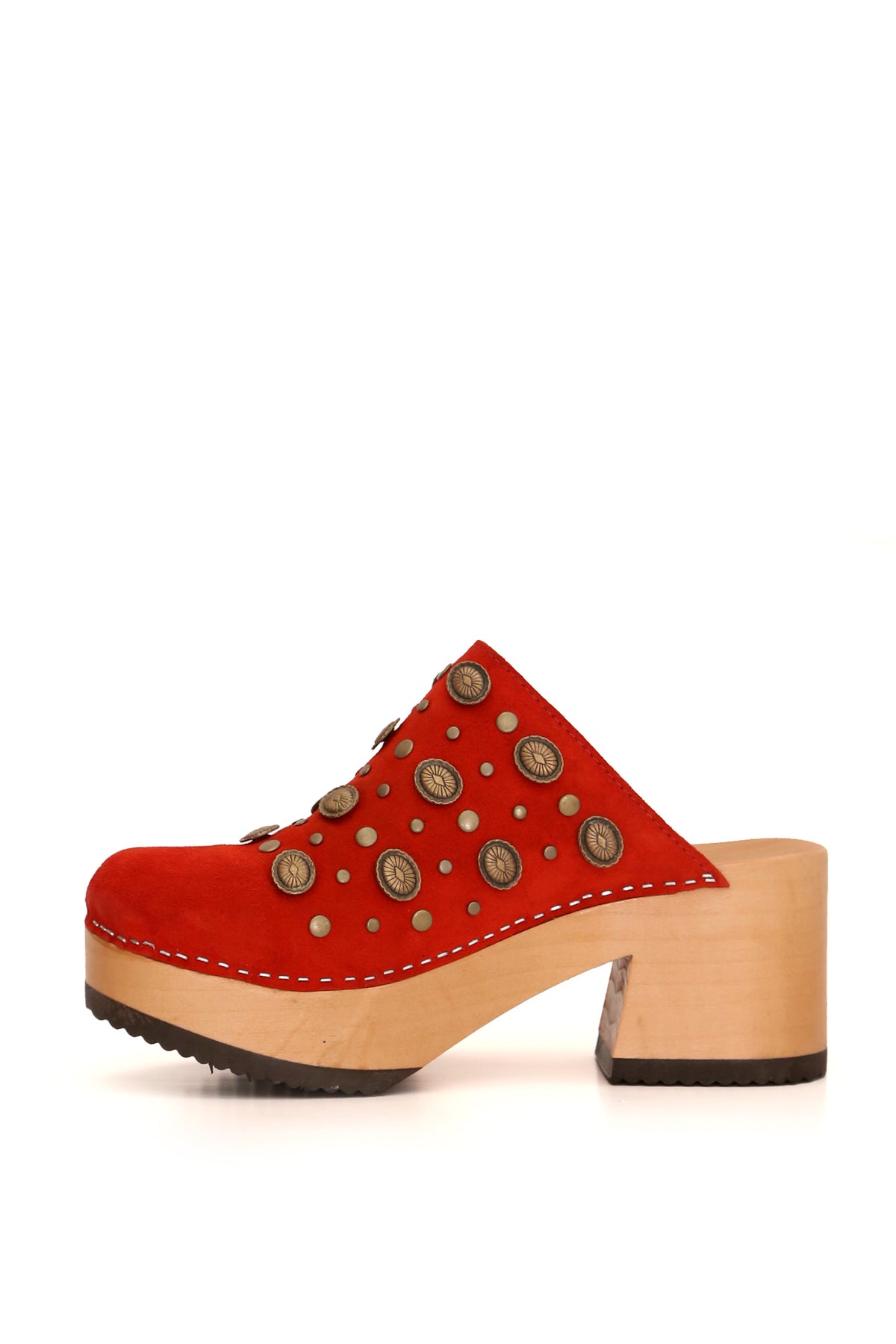 ZUECO MUJER - PAJARO PASTORA RENOBUK ROJO