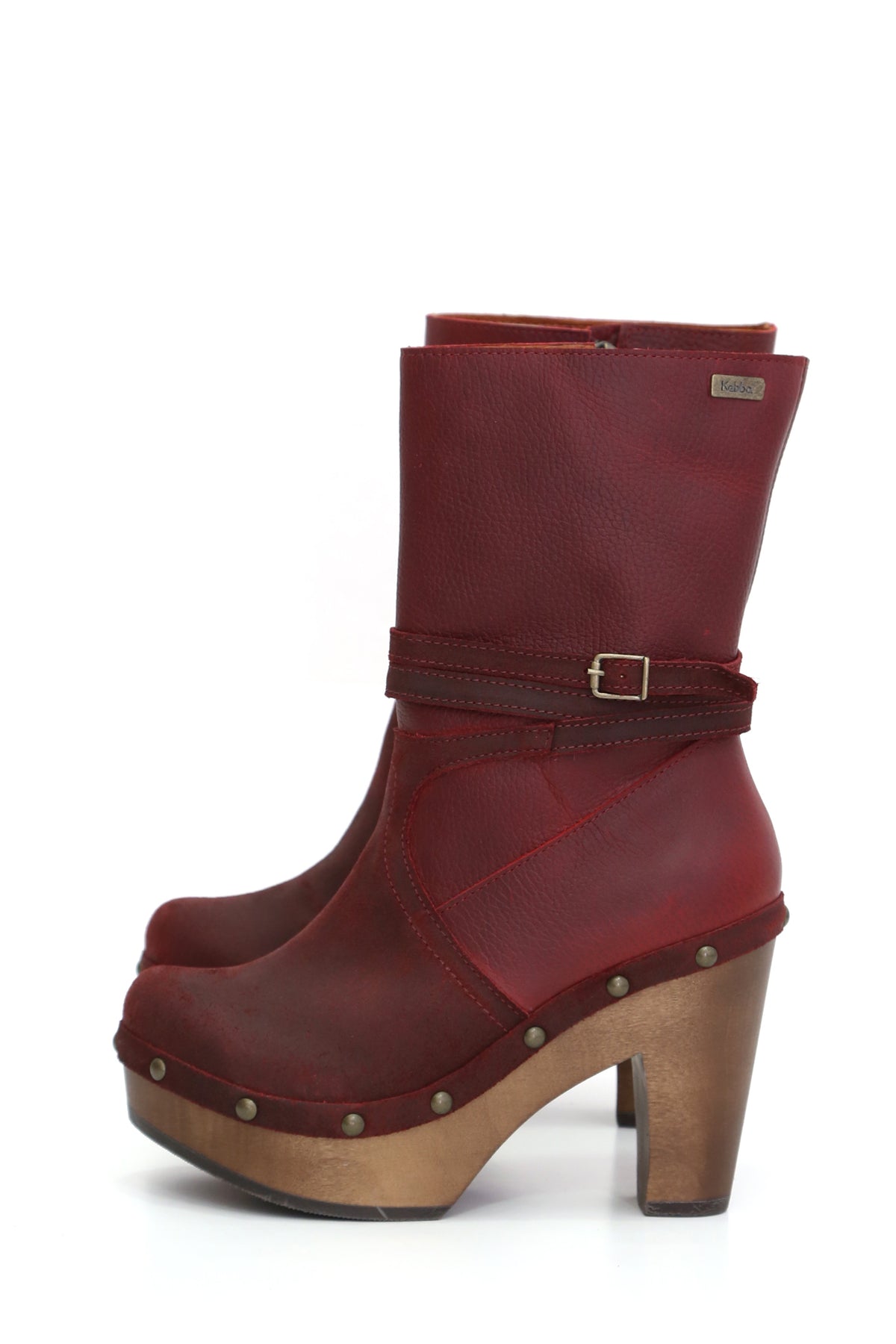 BOTA MUJER PLATAFORMA CUERO